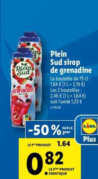 Plein Sud Sirop De Grenadine