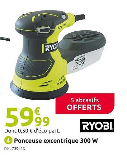 ponceuse excentrique ryobi