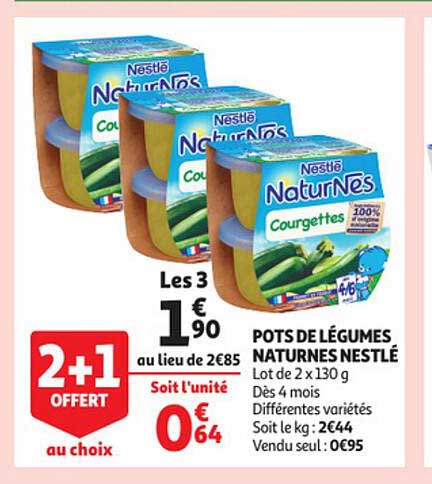 pots de légumes naturnes nestlé