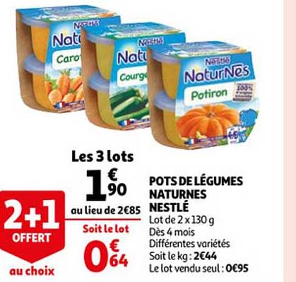pots de légumes naturnes nestlé