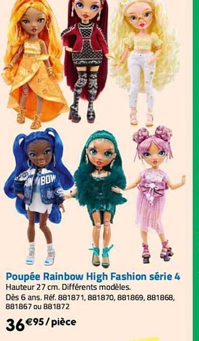 poupée rainbow high fashion série 4