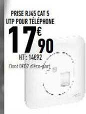 prise rj45 cat 5 utp pour téléphone