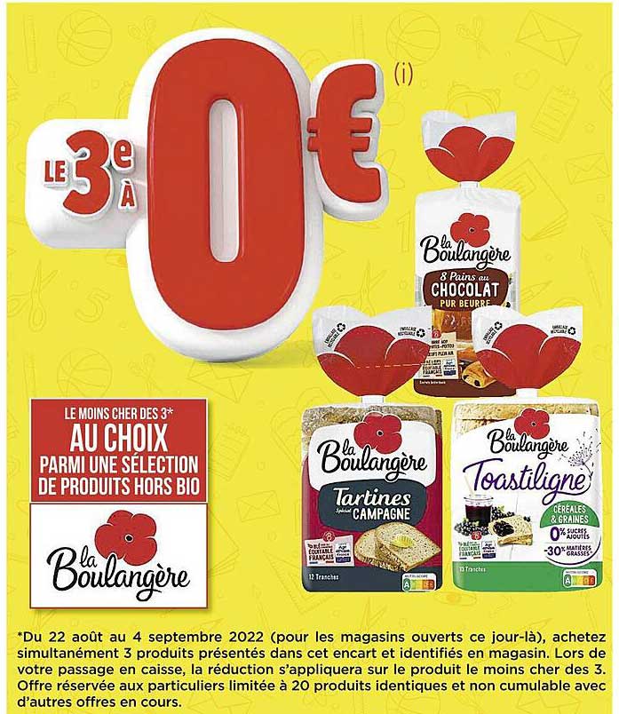 produits hors bio la boulangère