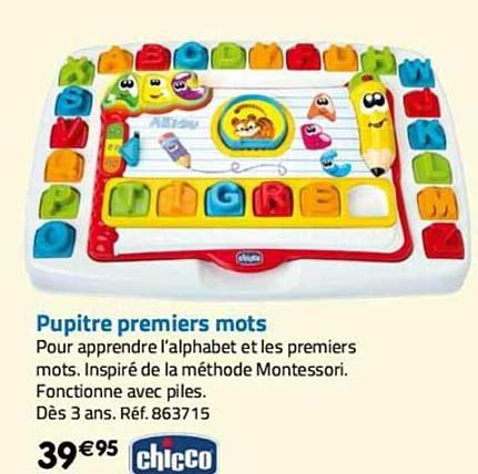 pupitre premiers mots chicco