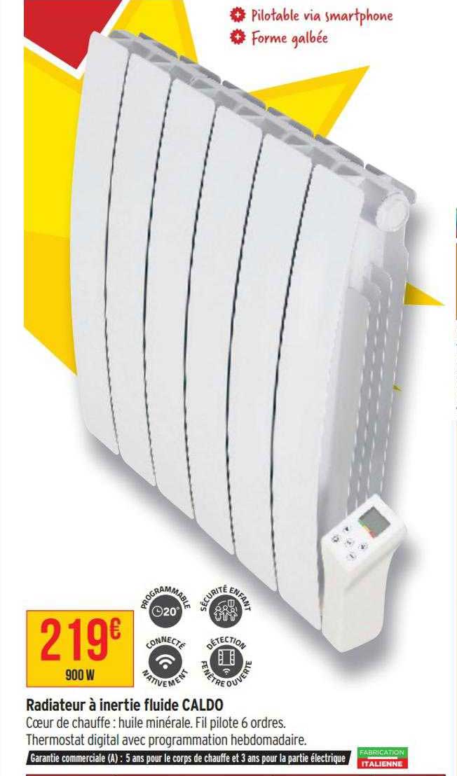 Radiateur à Inertie Fluide Caldo