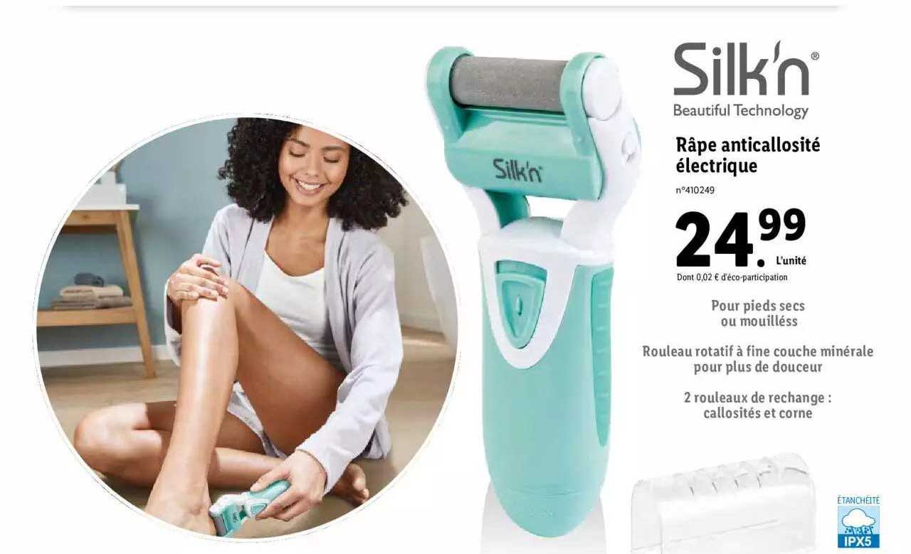 râpe anticallosité électrique silk'n