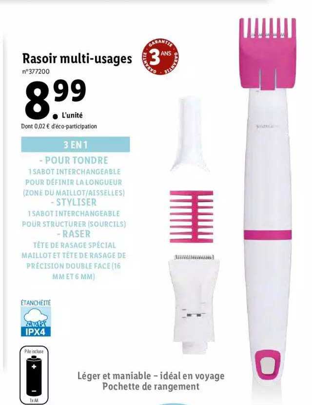 rasoir multi-usages