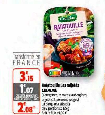 ratatouille les mijotés créaline