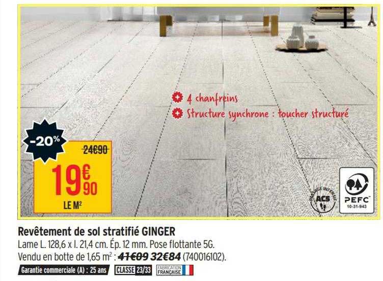 Revêtement De Sol Stratifié Ginger