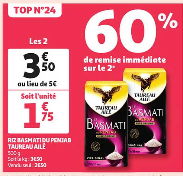 Riz Basmati Du Penjab Taureau Ailé