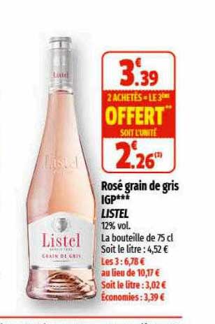 rosée grain de gris igp*** listel