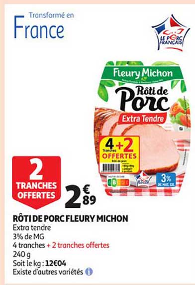rôti de porc fleury michon