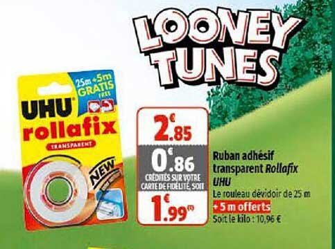 Ruban Adhésif Transparent Rollafix Uhu