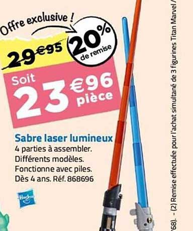 sabre laser lumineux hasbro