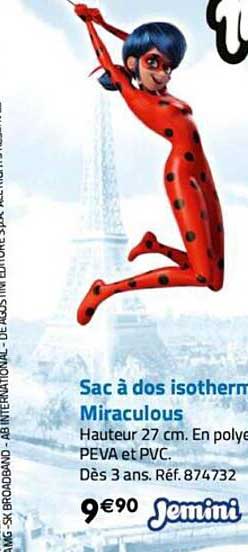 sac à dos isotherme miraculous jemini
