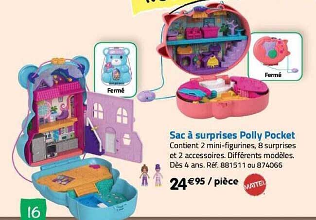 sac à suprise polly pocket mattel