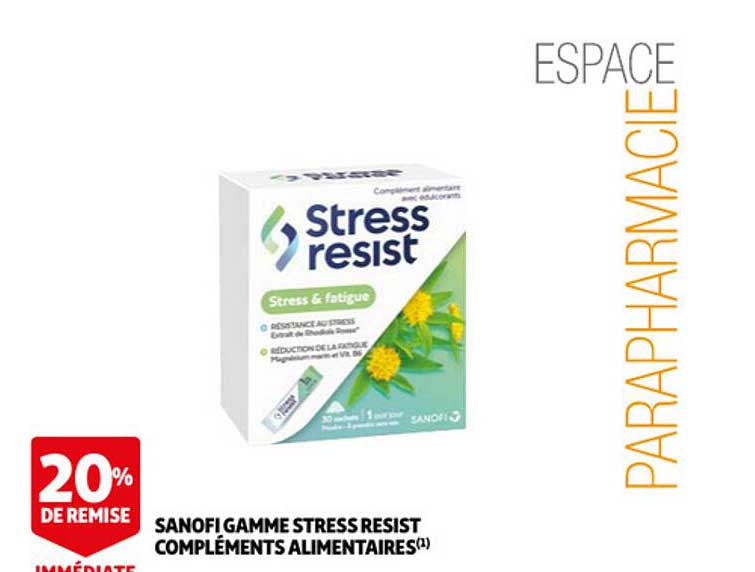 sanofi gamme stress resist compléments alimentaires