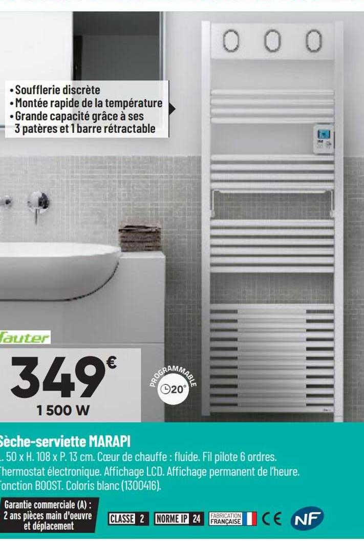 sauter sèche-serviette marapi