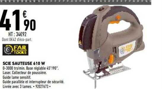 scie sauteuse 610 w far tools