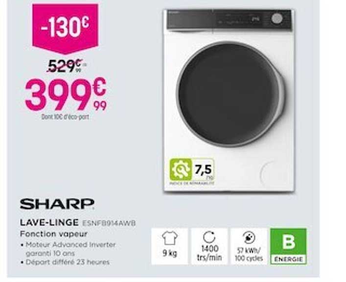 sharp lave-linge