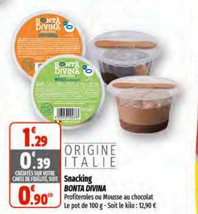 snacking bonta divina