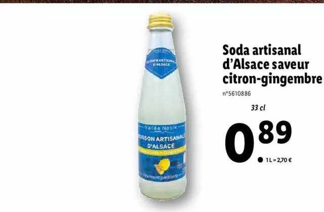 soda artisanal d'alsace saveur citron-gingembre