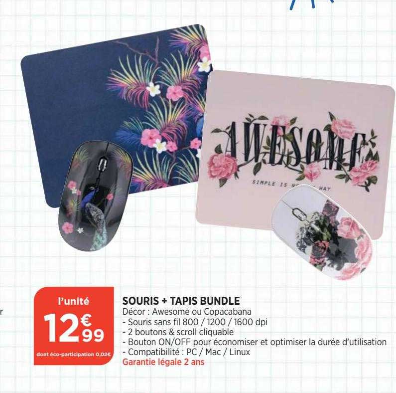 souris + tapis bundle