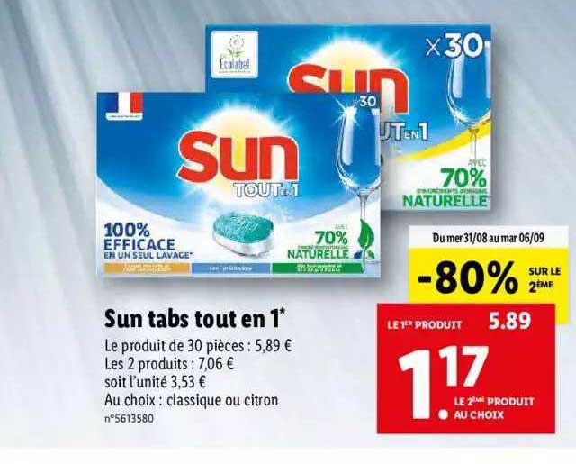 Sun Tabs Tout En 1