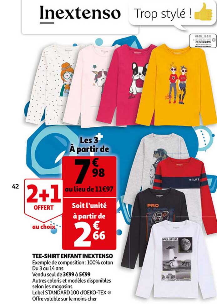 tee-shirt enfant inextenso