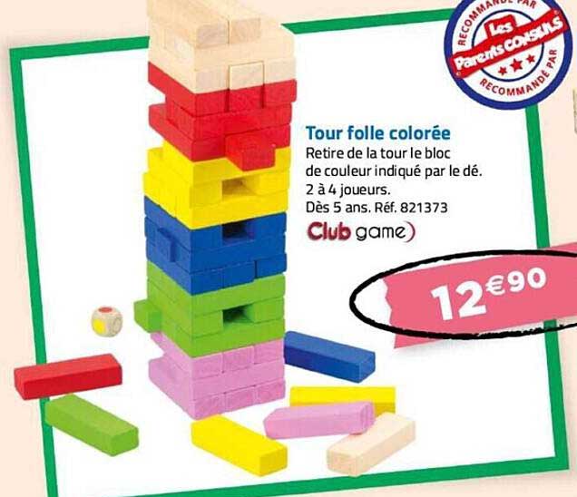 Tour Folle Colorée Club Game