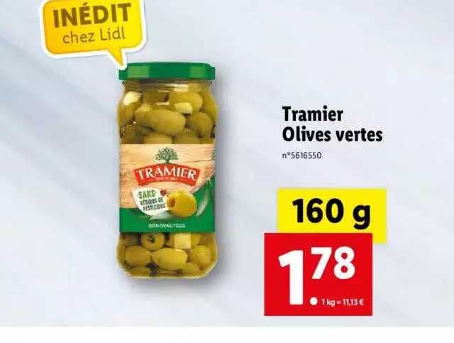Tramier Olives Vertes
