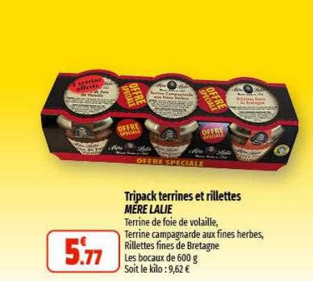 tripack terrines et rillettes mère lalie