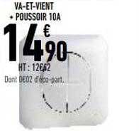 va-et-vient poussoir 10a