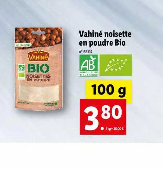 Vahiné Noisette En Poudre Bio