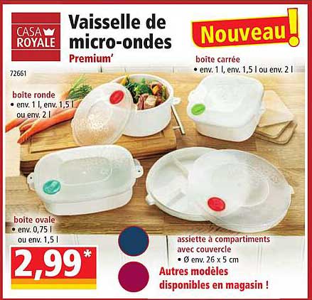 vaisselle de micro-ondes casa royale