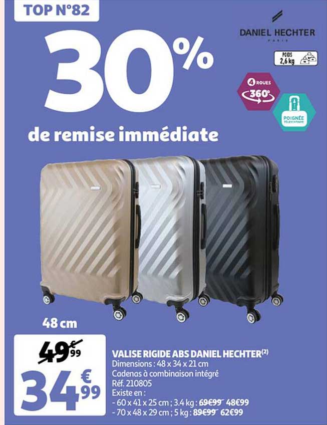 valise rigide abs daniel hechter