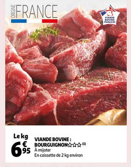 Viande Bovine : Bourguignon