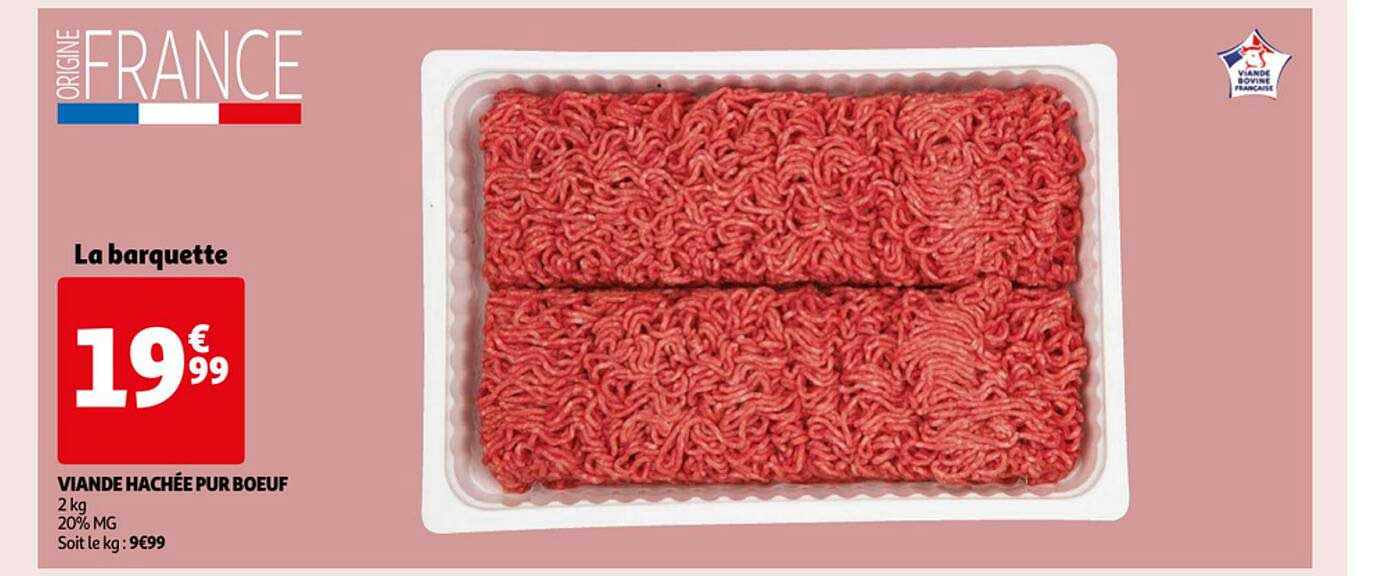 Viande Hachée Pur Bœuf