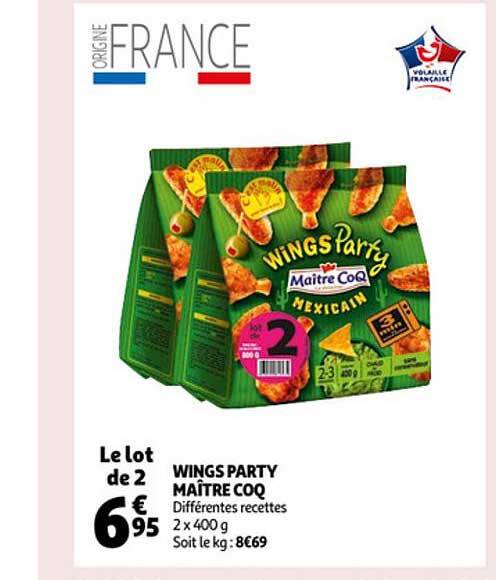 wings party maître coq