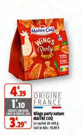 wings party nature maître coq