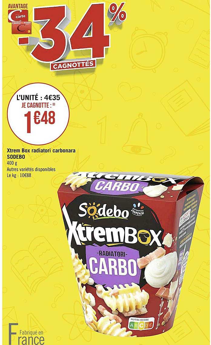 xtrembox radiatori carbonara sodebo