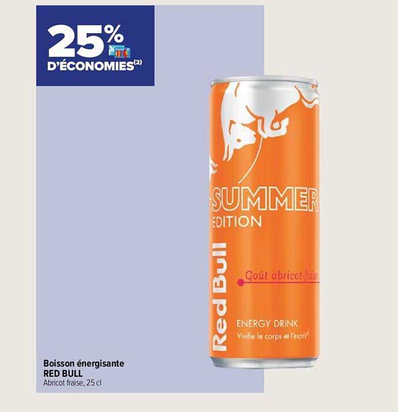 boisson énergisante red bull