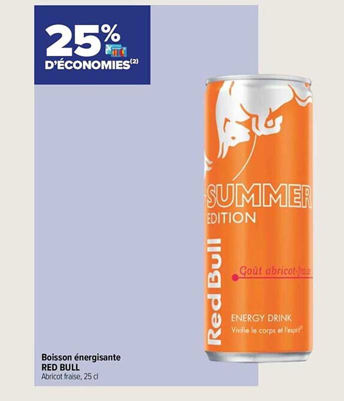 boisson énergisante red bull