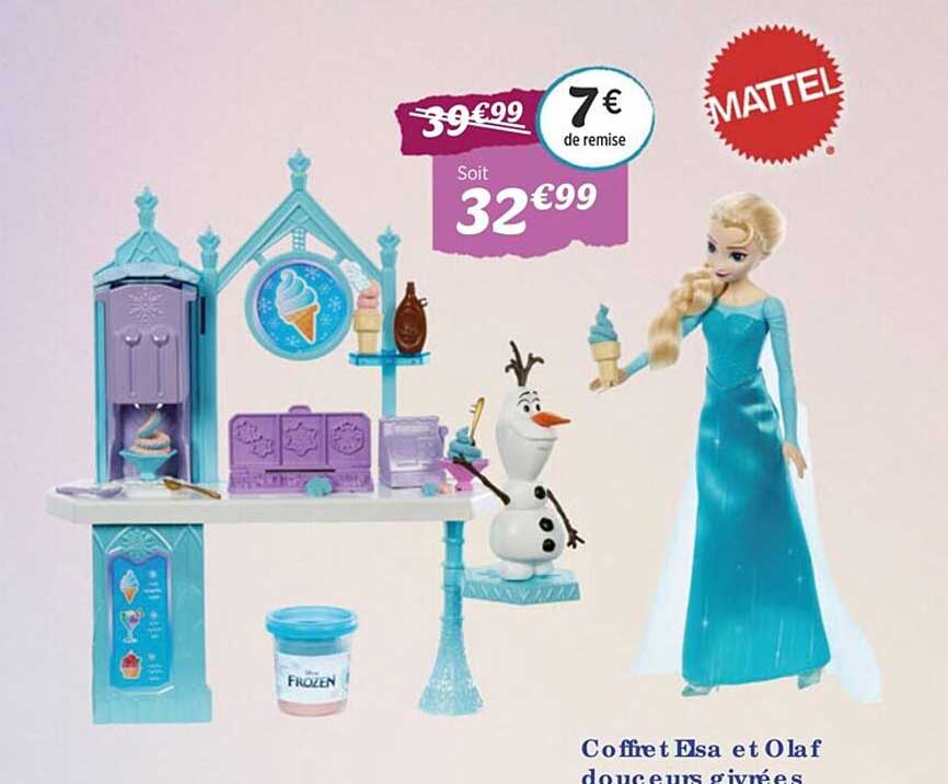 coffret elsa et olaf douceurs givrées mattel