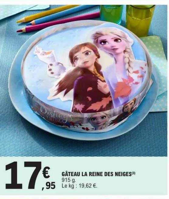 gâteau la reine des neiges