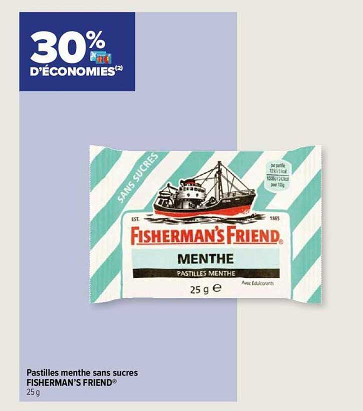 pastilles menthe sans sucres fisherman's friend