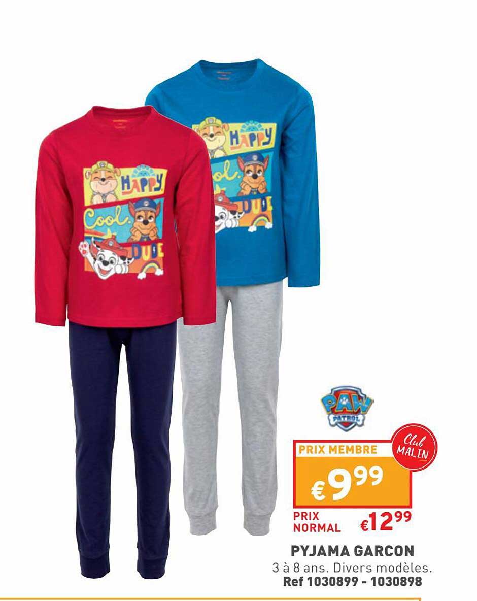 pyjama garçon paw patrol