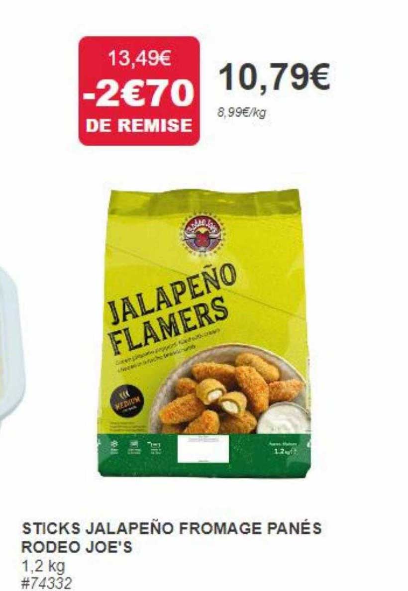 sticks jalapeño fromage panés rodeo joe's