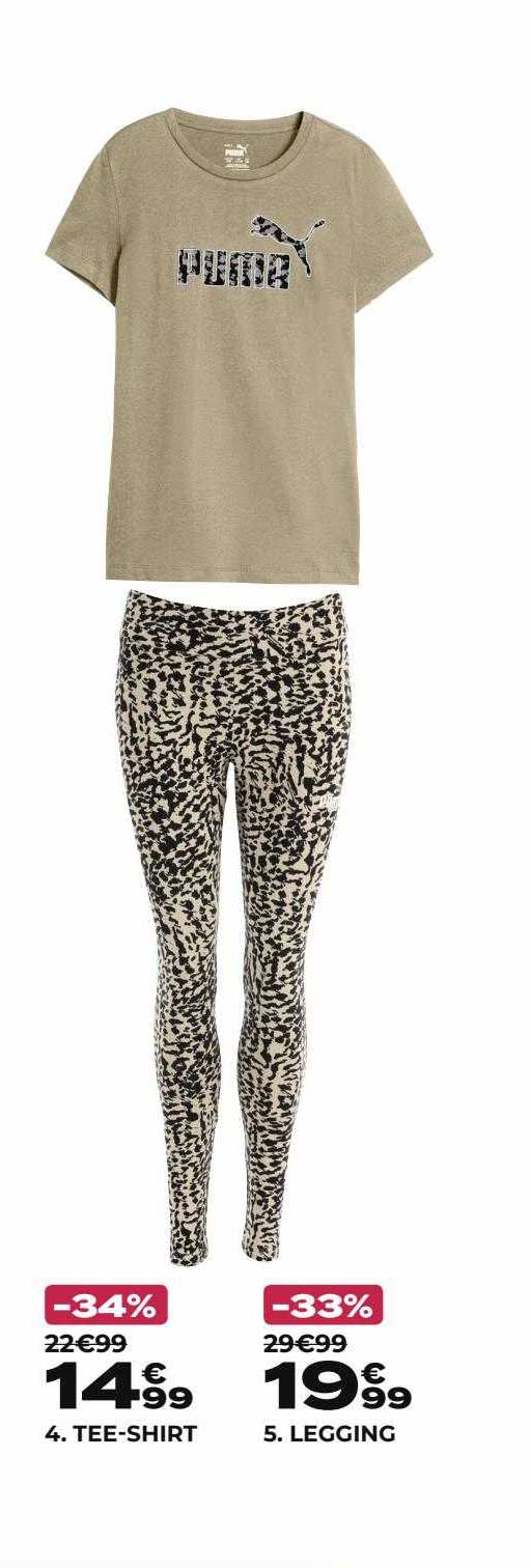 tee-shirt puma, legging puma