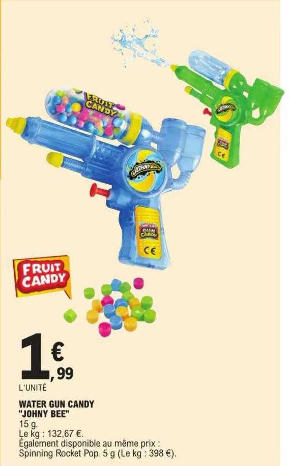 water gun candy "johny bee"